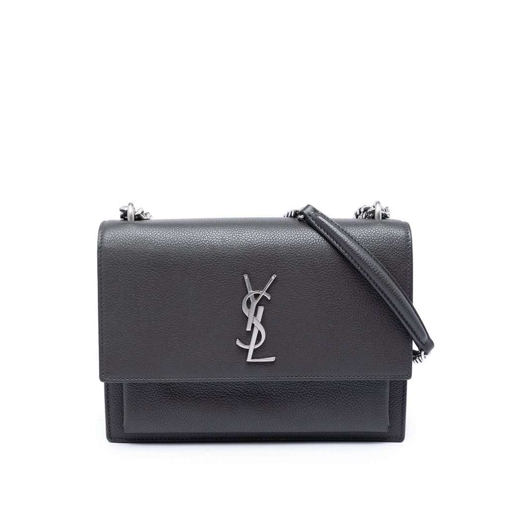Saint Laurent Medium Grained Calfskin Monogram Sunset Crossbody MultiColor Leather Very good condition - Front View