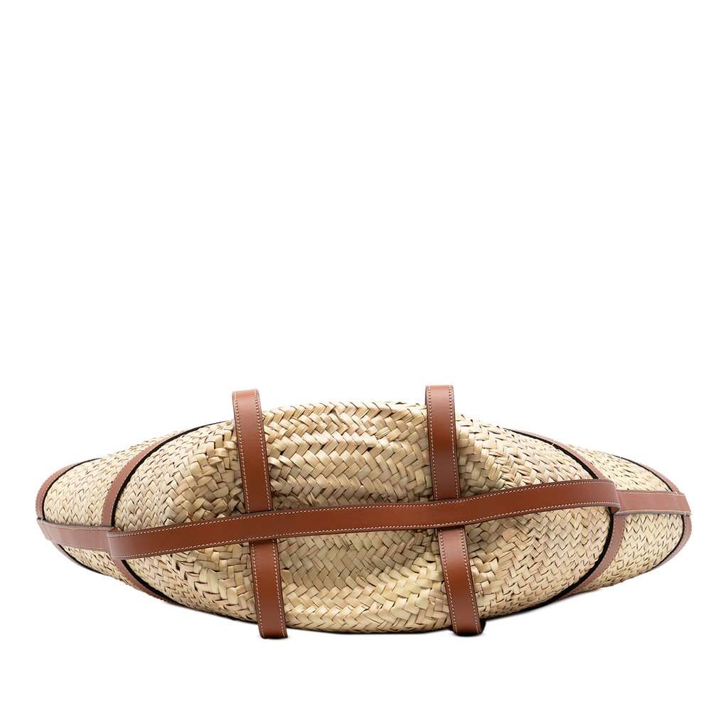 Celine Medium Raffia Gridded Classic Panier Tote Beige Very good condition - Inside View
