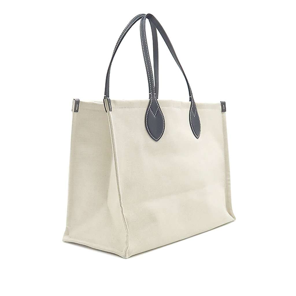 Gucci Large Canvas Logo Tote Beige Very good - Back View