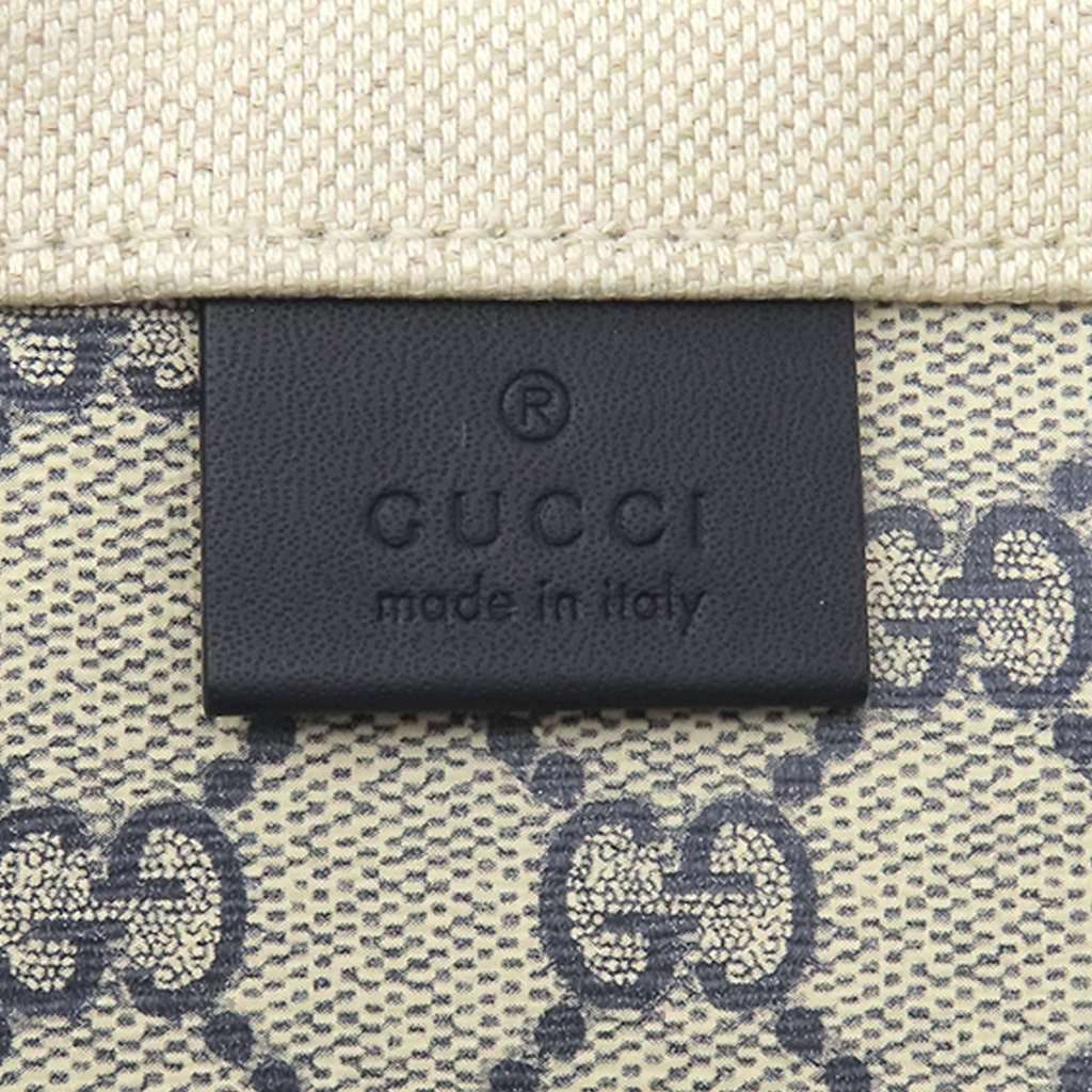 Gucci Large Canvas Logo Tote Beige Very good - Box View