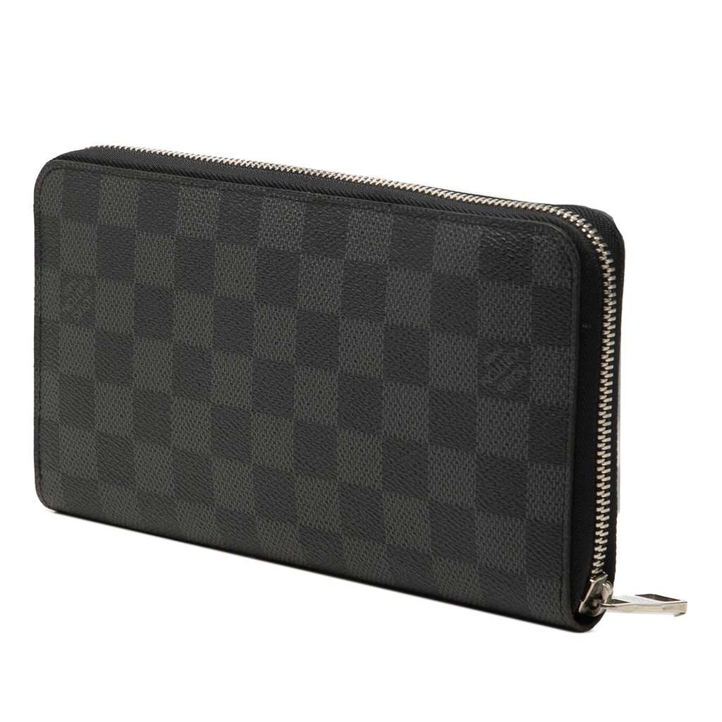Louis Vuitton Damier Graphite Zippy Organizer Wallet Black Very good condition - Back View