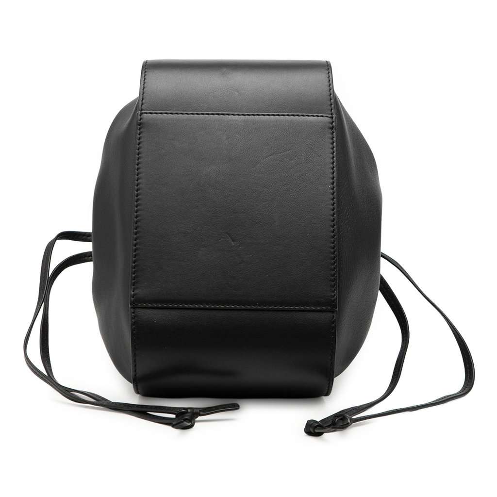 Loewe Small Leather Drawstring Hammock Bag Black Leather Very good - Inside View