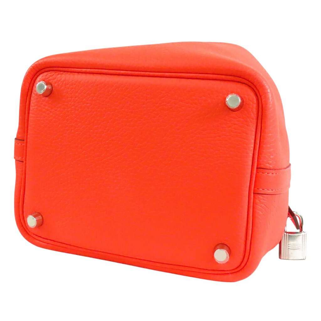 Hermès Clemence Picotin Lock 18 Orange Leather Very good - Inside View