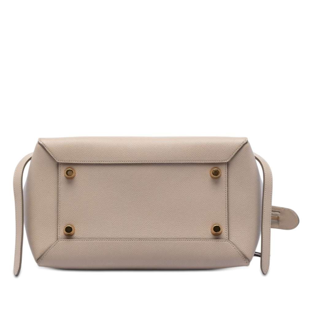 Celine Mini Grained Calfskin Belt Bag Beige Leather Very good condition - Inside View