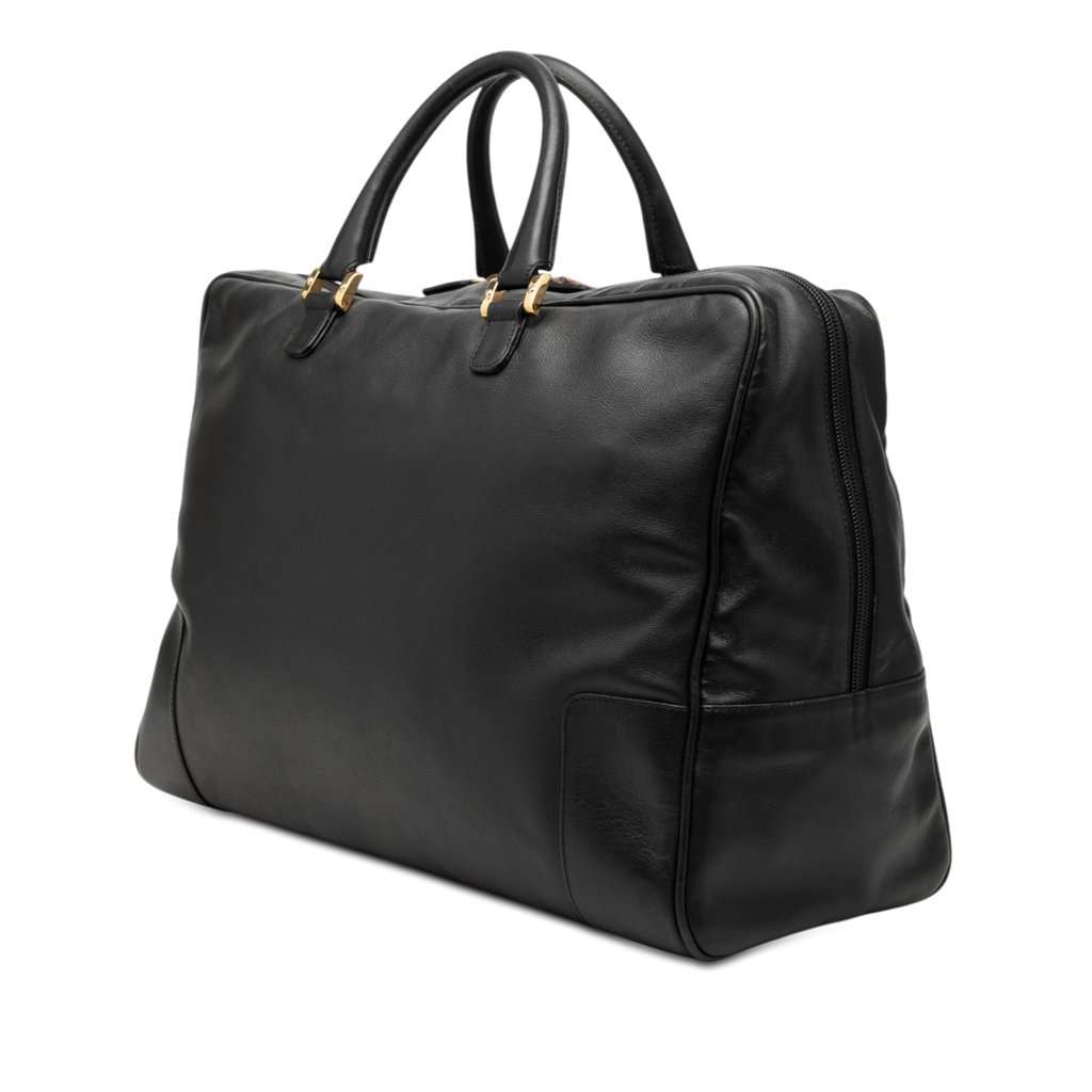 Loewe Leather Amazona 40 Black Leather Very good - Back View