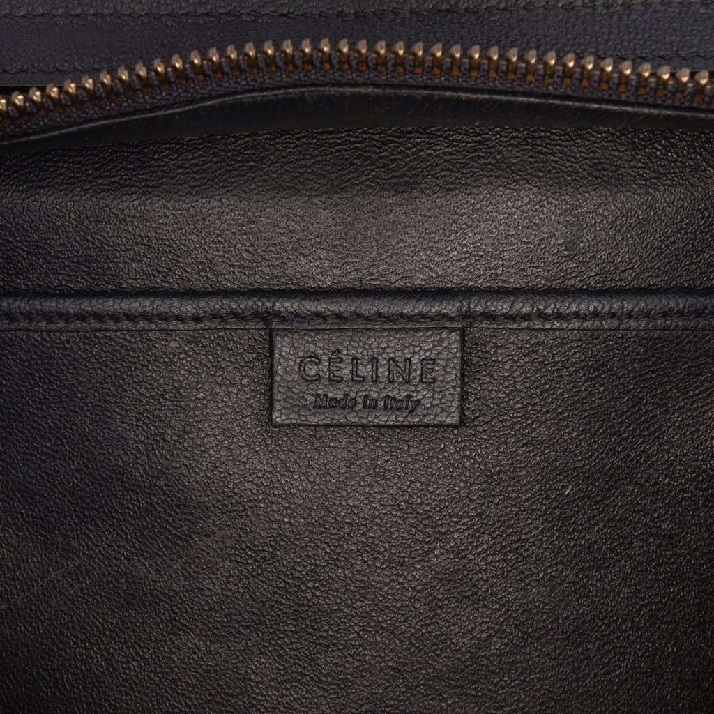 Celine Nano Tricolor Calfskin and Suede Luggage Tote Yellow Leather Very good condition - Box View