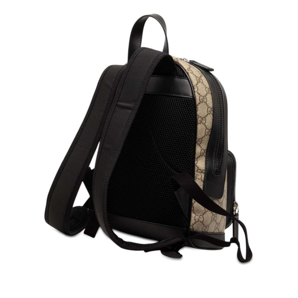 Gucci Small GG Supreme Eden Day Backpack Beige Very good condition - Back View