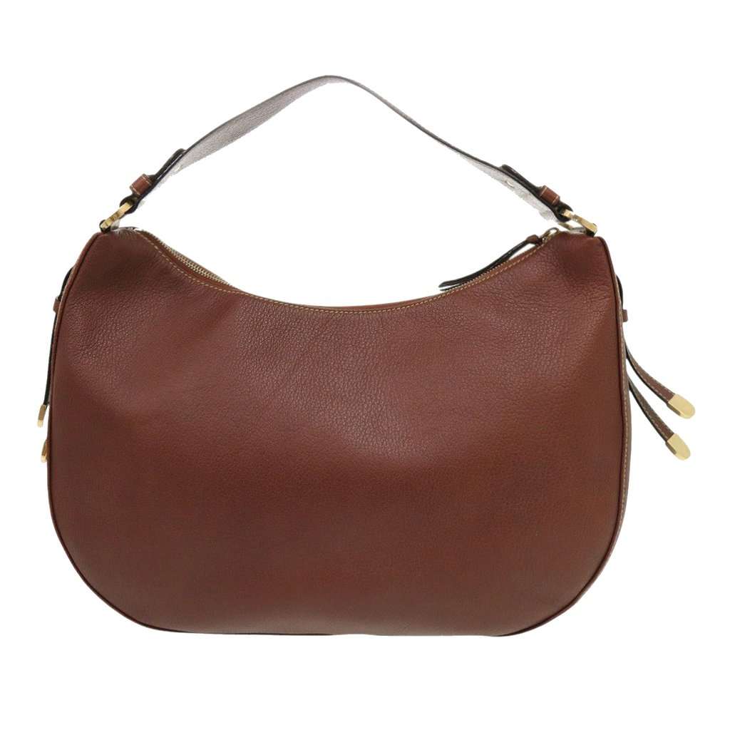 Bvlgari Leather Shoulder Bag Brown Leather Very good condition - Back View