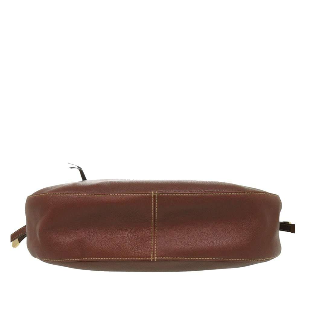 Bvlgari Leather Shoulder Bag Brown Leather Very good condition - Inside View
