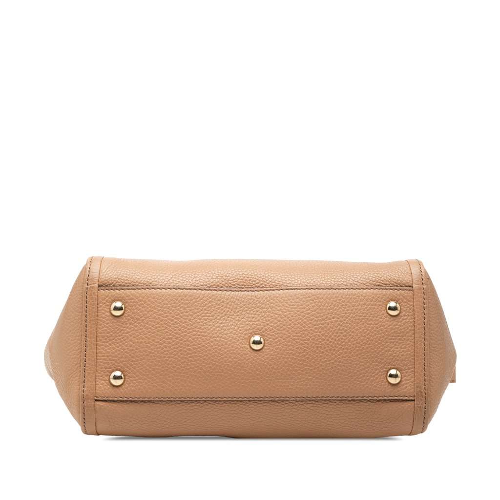 Gucci Small Calfskin Soho Cellarius Satchel Brown Leather Very good condition - Inside View