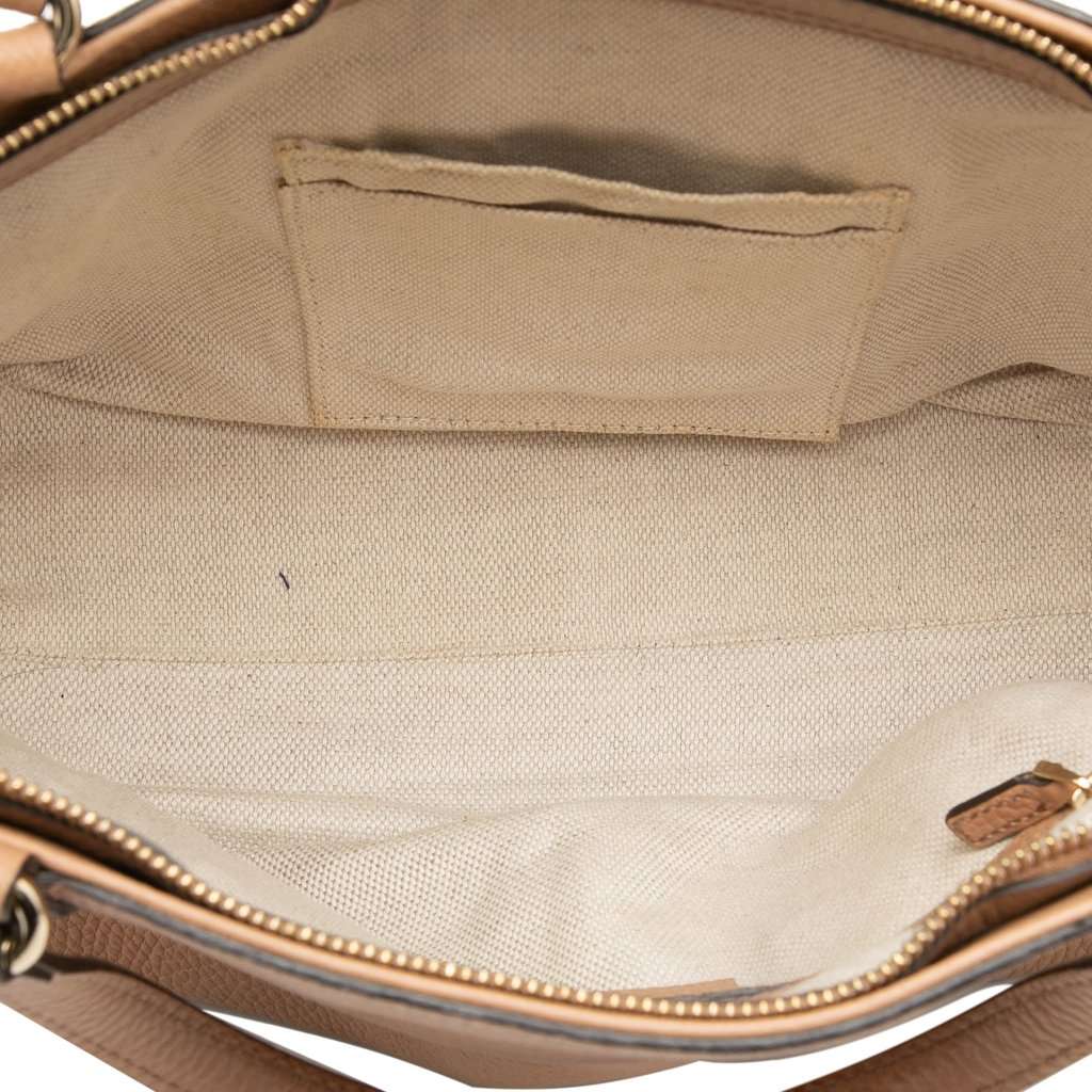 Gucci Small Calfskin Soho Cellarius Satchel Brown Leather Very good condition - Model View
