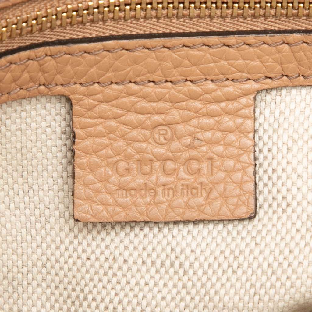 Gucci Small Calfskin Soho Cellarius Satchel Brown Leather Very good condition - Box View