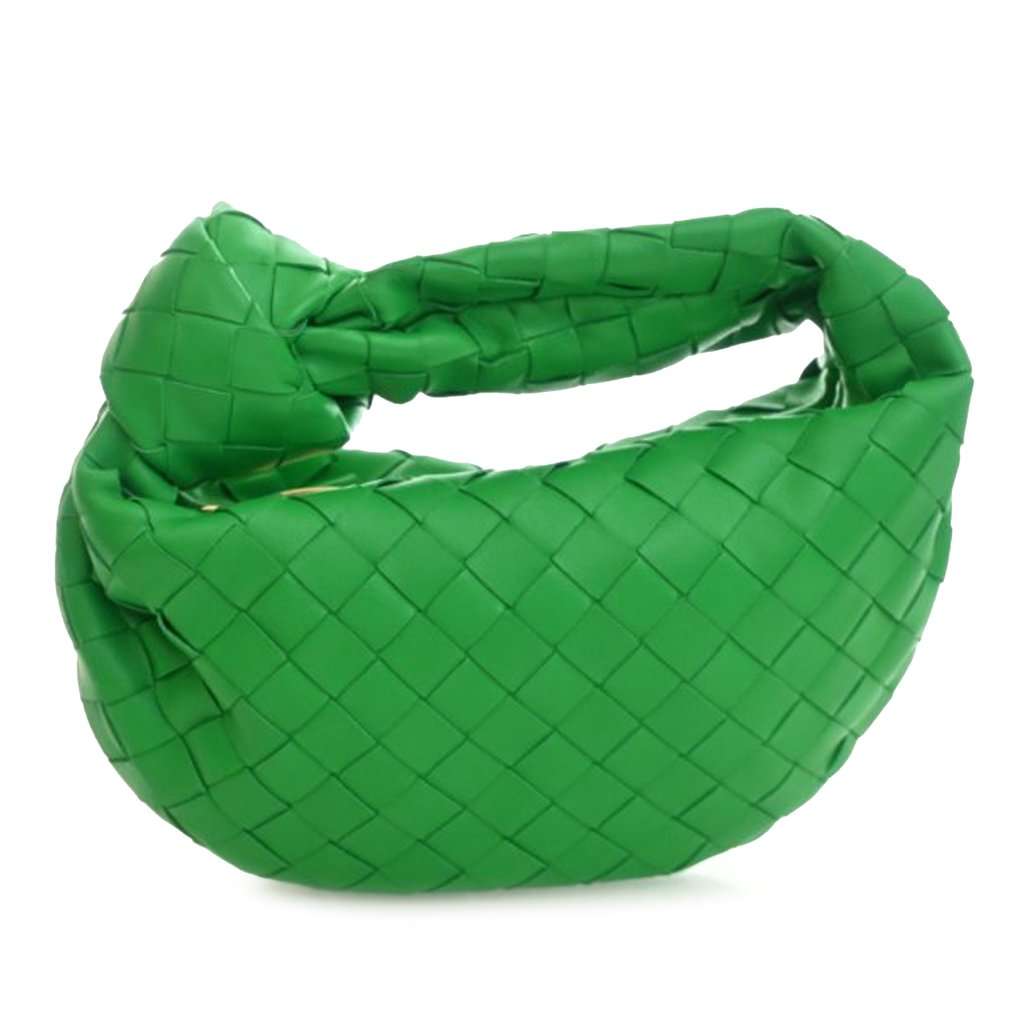 Bottega Veneta Mini Nappa Intrecciato Jodie Green Leather Never worn - Front View
