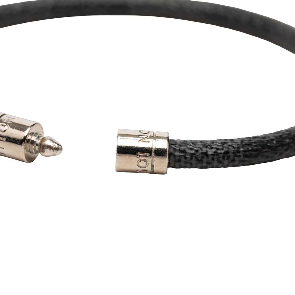 Louis Vuitton Damier Graphite Keep it Bracelet Black Very good condition - Box View