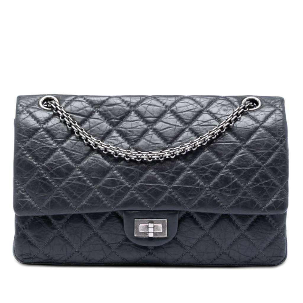 Chanel Quilted Aged Calfskin Reissue 2.55 Double Flap 226 MultiColor Leather Very good condition - Front View