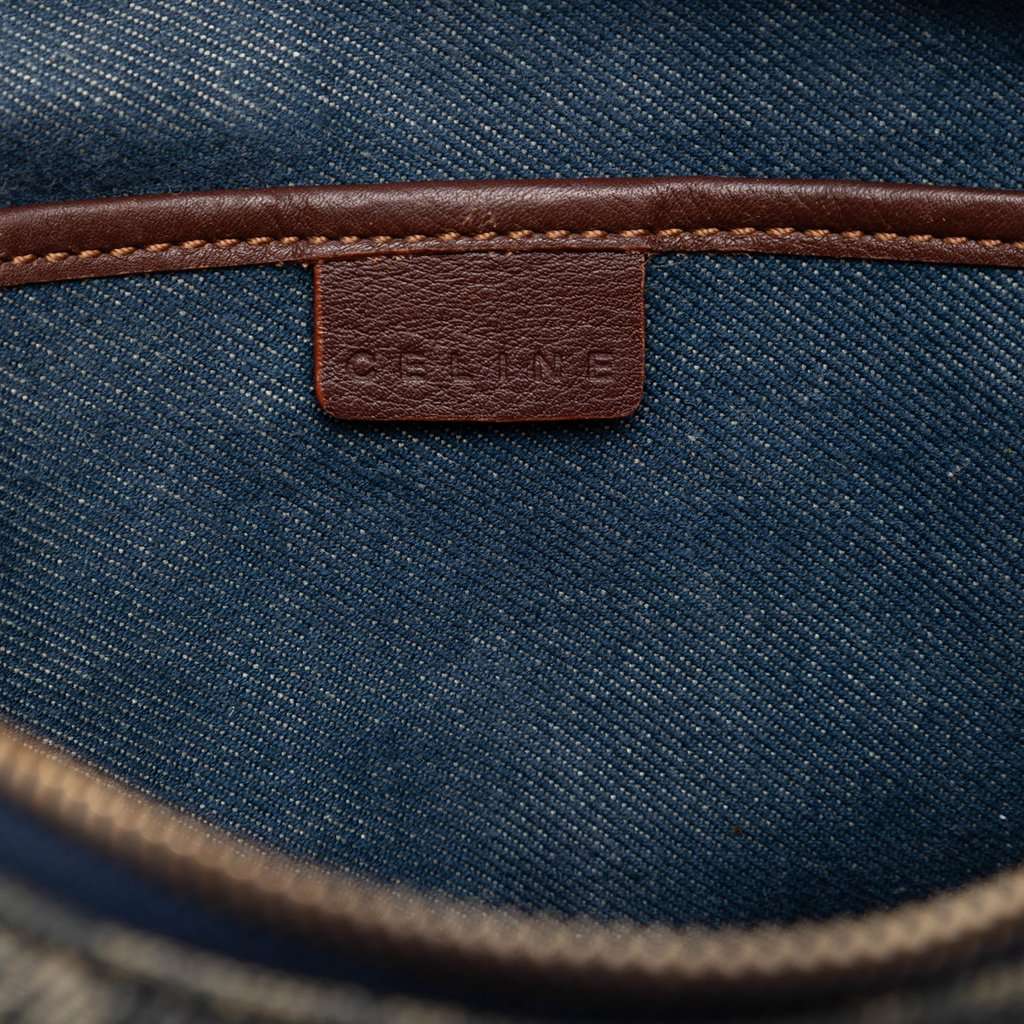 Celine Macadam Denim Pocket Crossbody Blue Very good condition - Box View