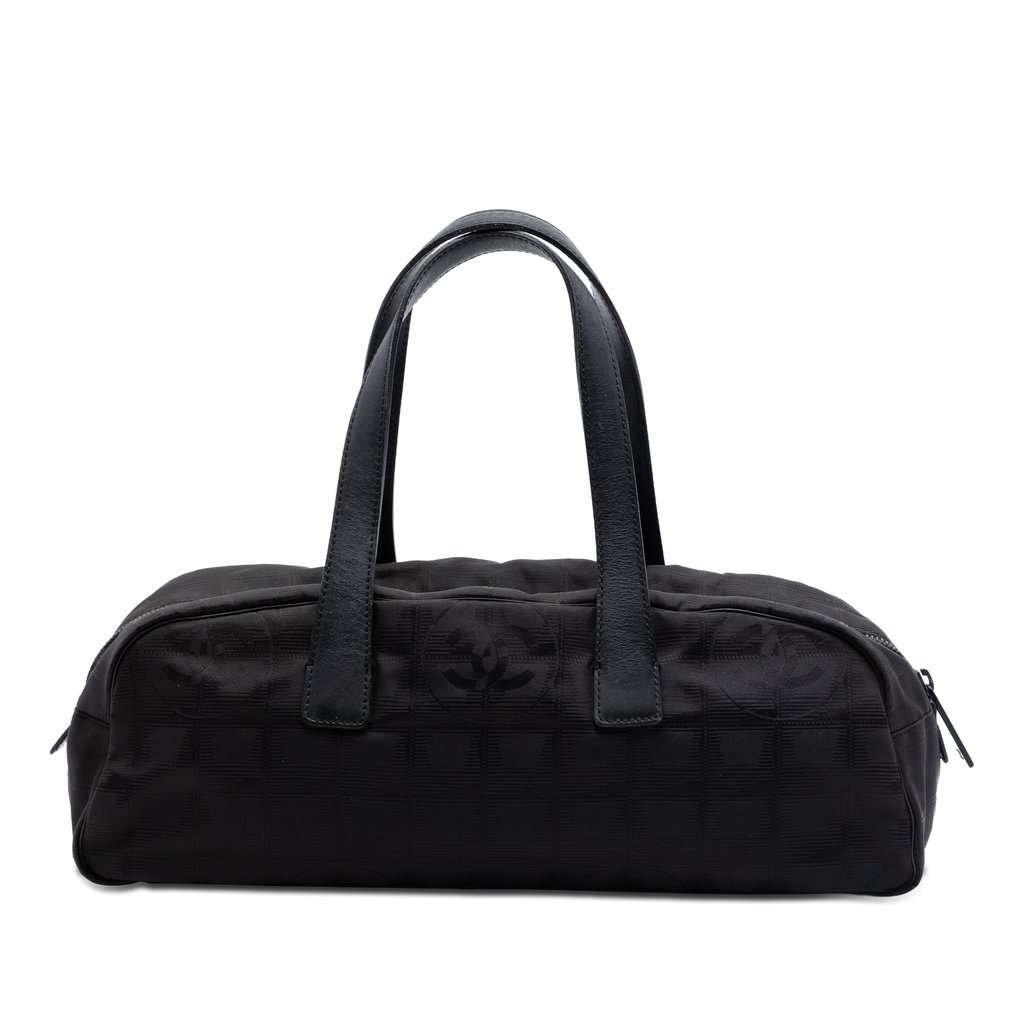 Chanel New Travel Line Nylon Handbag Black Very good - Front View