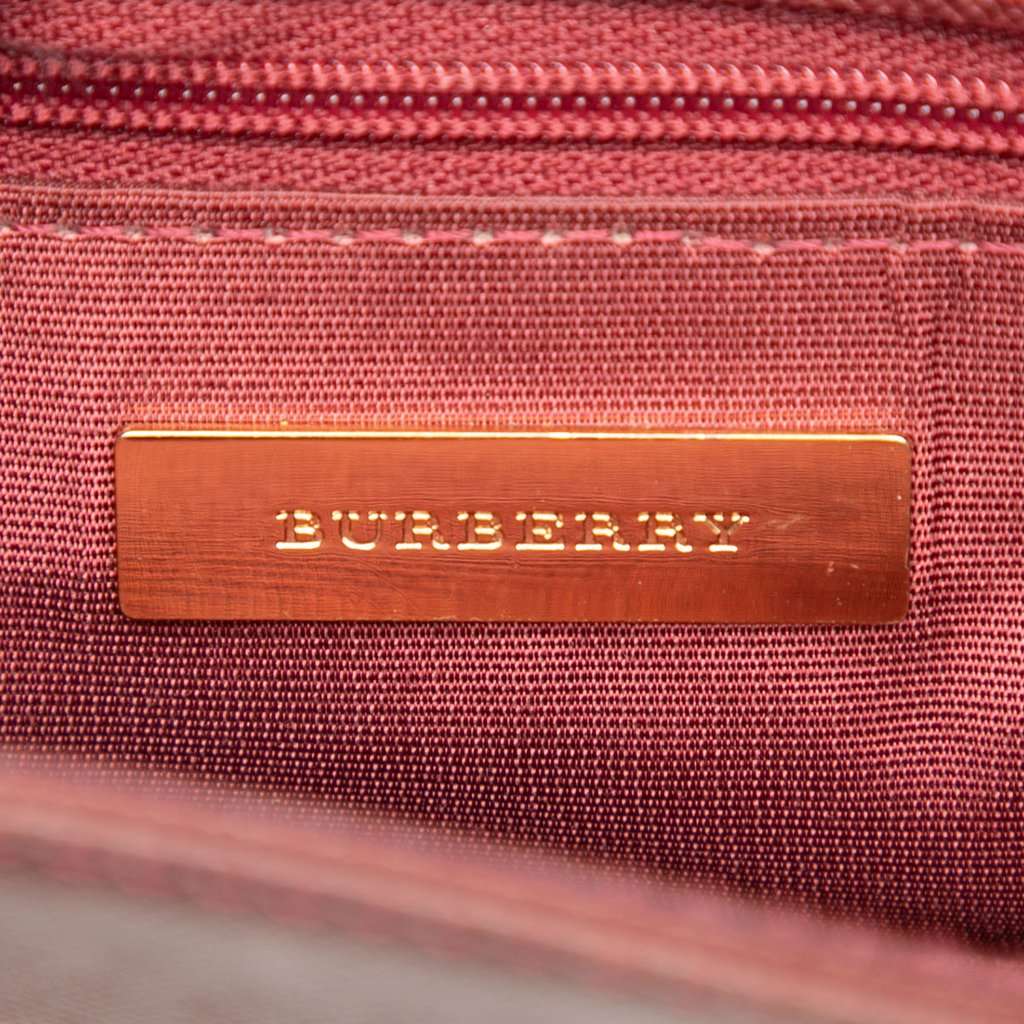 Burberry House Check Canvas Crossbody Beige Very good - Box View