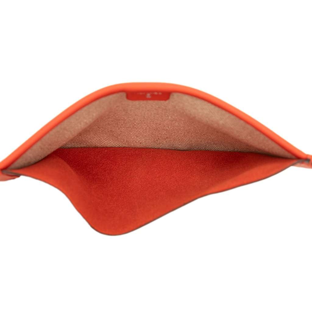 Hermès Petit H Swift Flaneur Forever Passport Case Orange Leather Very good condition - Model View