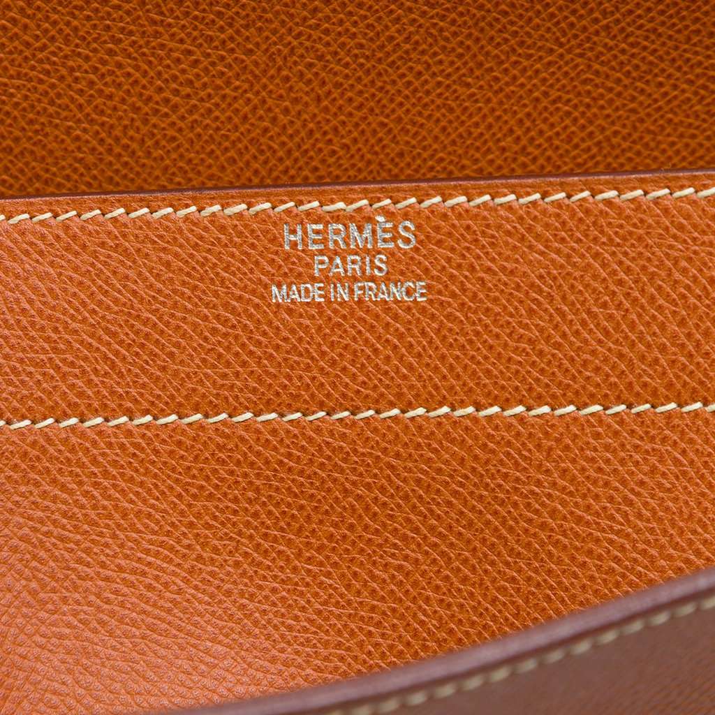 Hermès Epsom Kelly Depeches 38 Brown Leather Very good condition - Box View