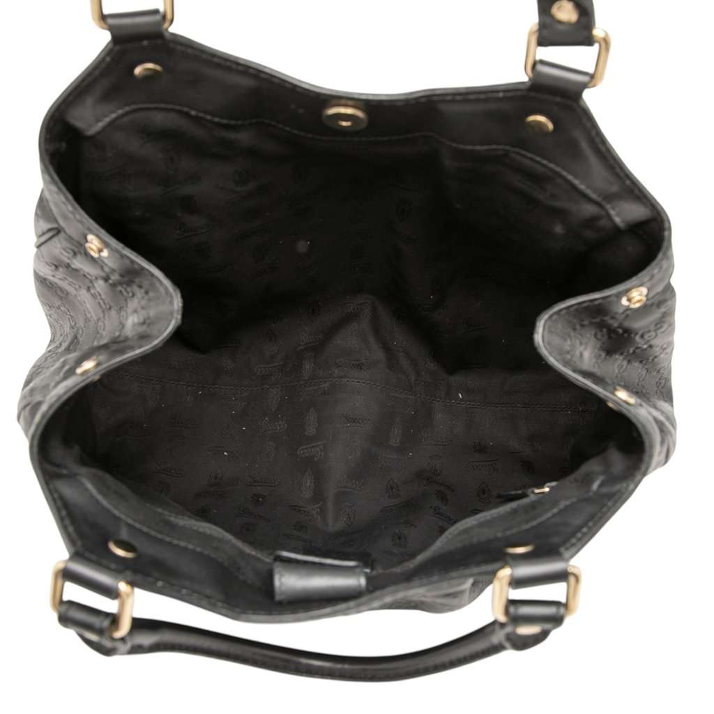 Gucci Medium Guccissima Sukey Tote Black Leather Very good condition - Model View