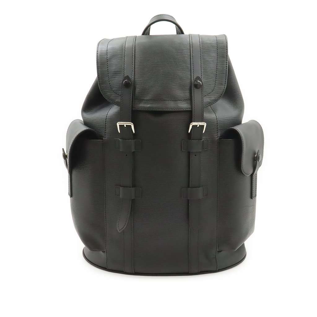 Louis Vuitton Epi Christopher Backpack PM Black Leather Very good - Front View