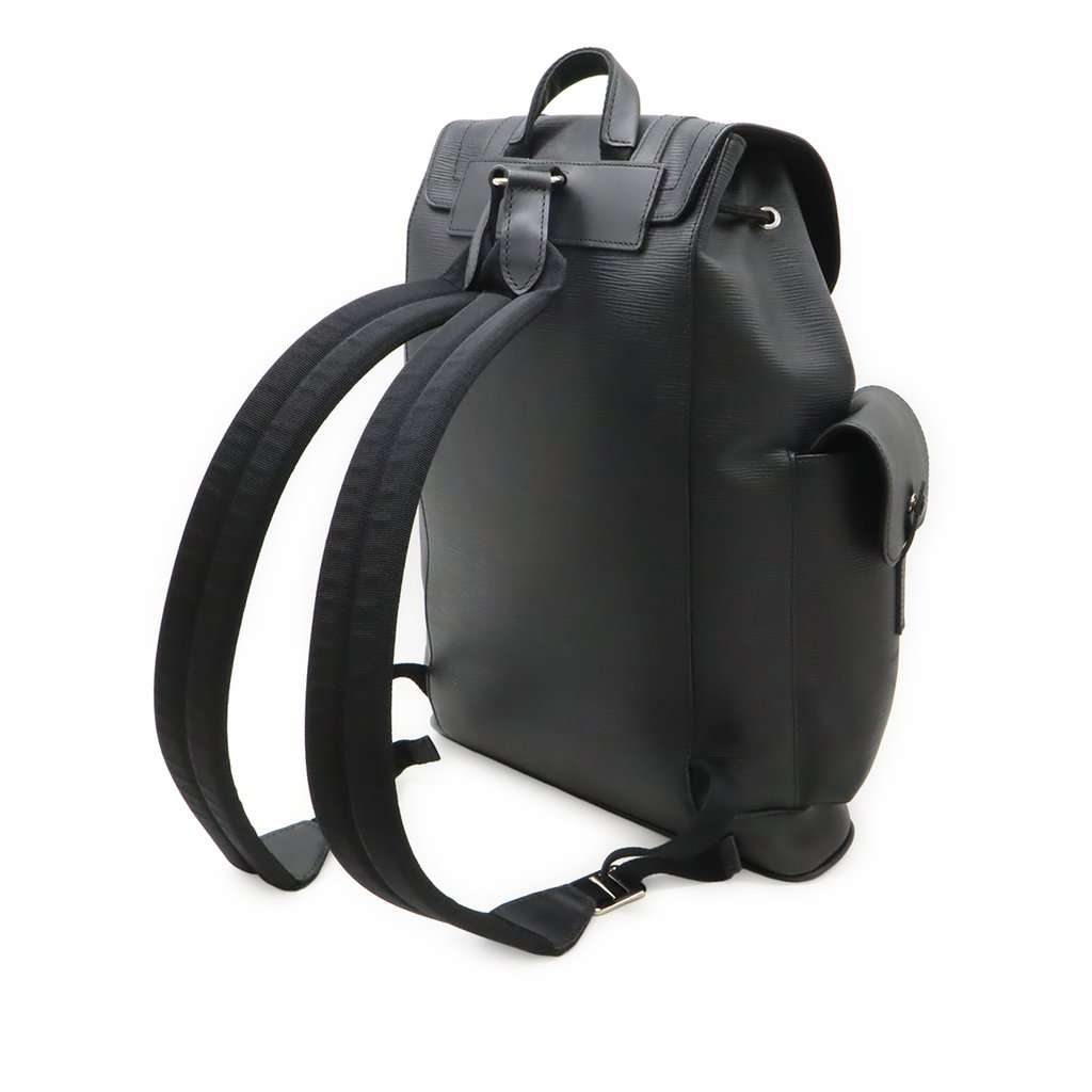 Louis Vuitton Epi Christopher Backpack PM Black Leather Very good - Back View