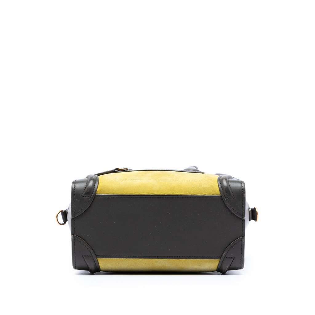 Celine Nano Tricolor Leather Luggage Tote Yellow Leather Very good condition - Inside View