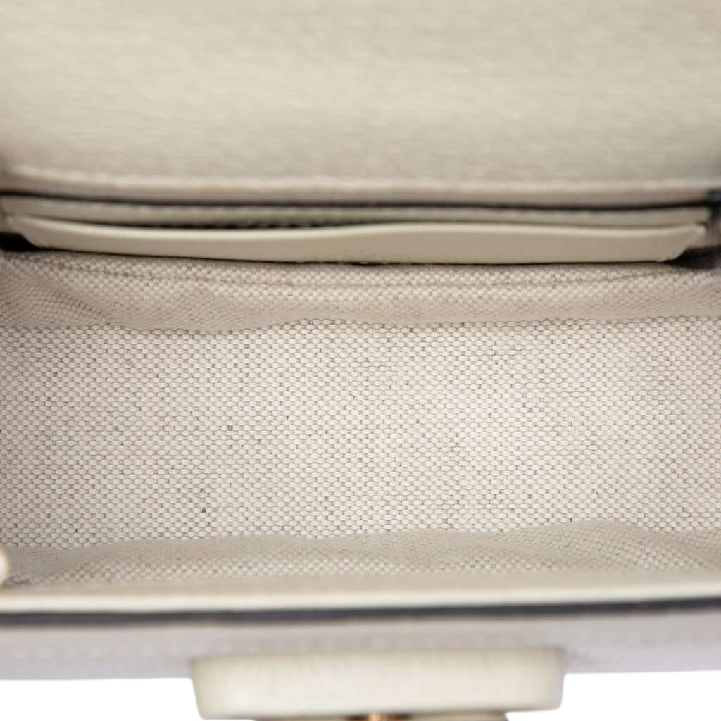 Gucci Mini Jumbo GG Canvas 1947 Web Bamboo Top Handle Bag Beige Very good condition - Model View