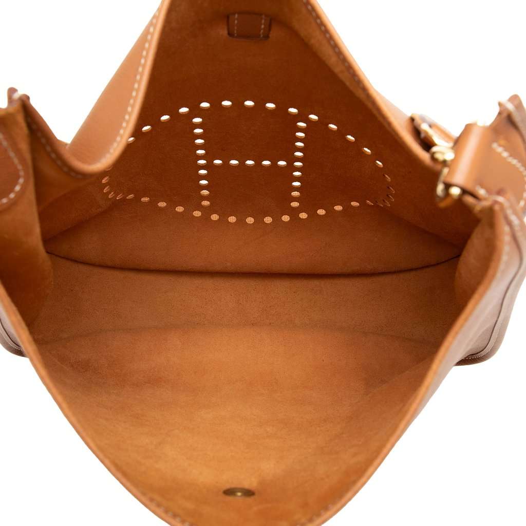 Hermès Clemence Evelyne 33 Brown Leather Very good condition - Model View
