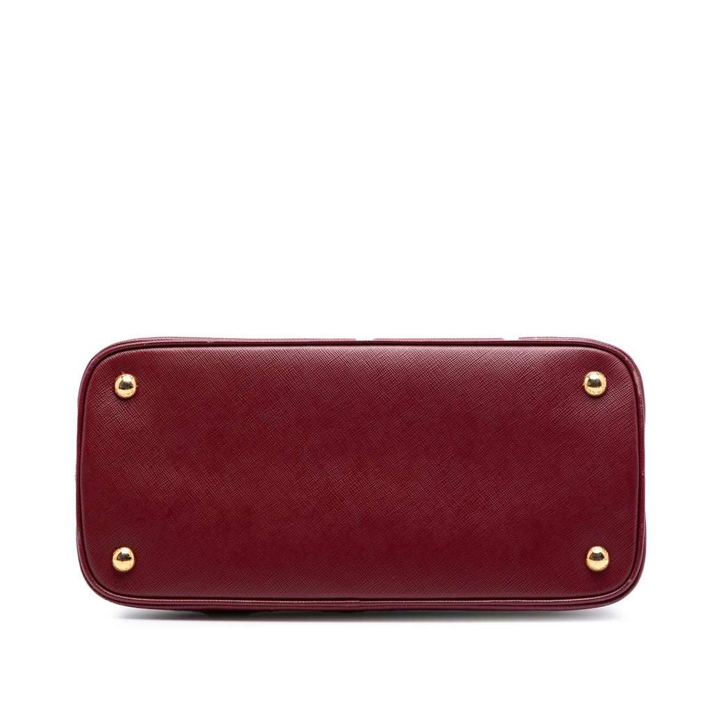 Prada Medium Saffiano Lux Open Promenade Satchel Red Leather Very good condition - Inside View