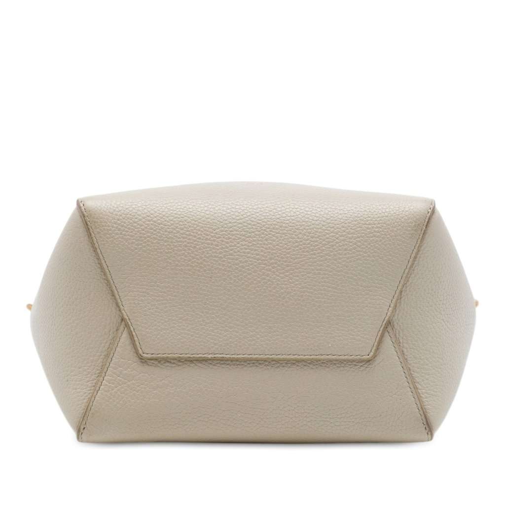 Celine Small Soft Grained Calfskin Seau Sangle Bucket Bag Brown Leather Very good - Inside View