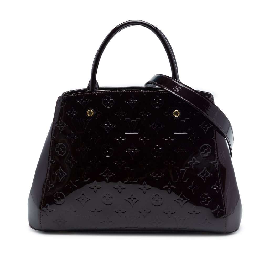 Louis Vuitton Monogram Vernis Montaigne MM Purple Leather Very good - Front View