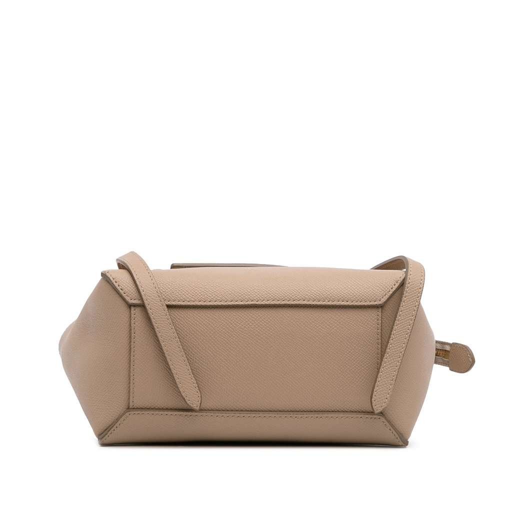 Celine Nano Grained Calfskin Belt Bag Beige Leather Very good - Inside View