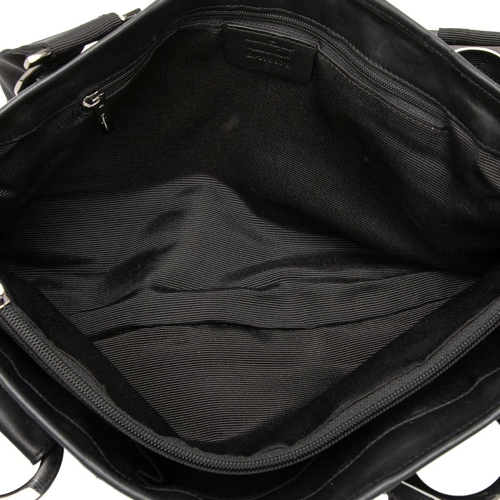 Ferragamo Gancini Canvas Tote Black Very good condition - Model View