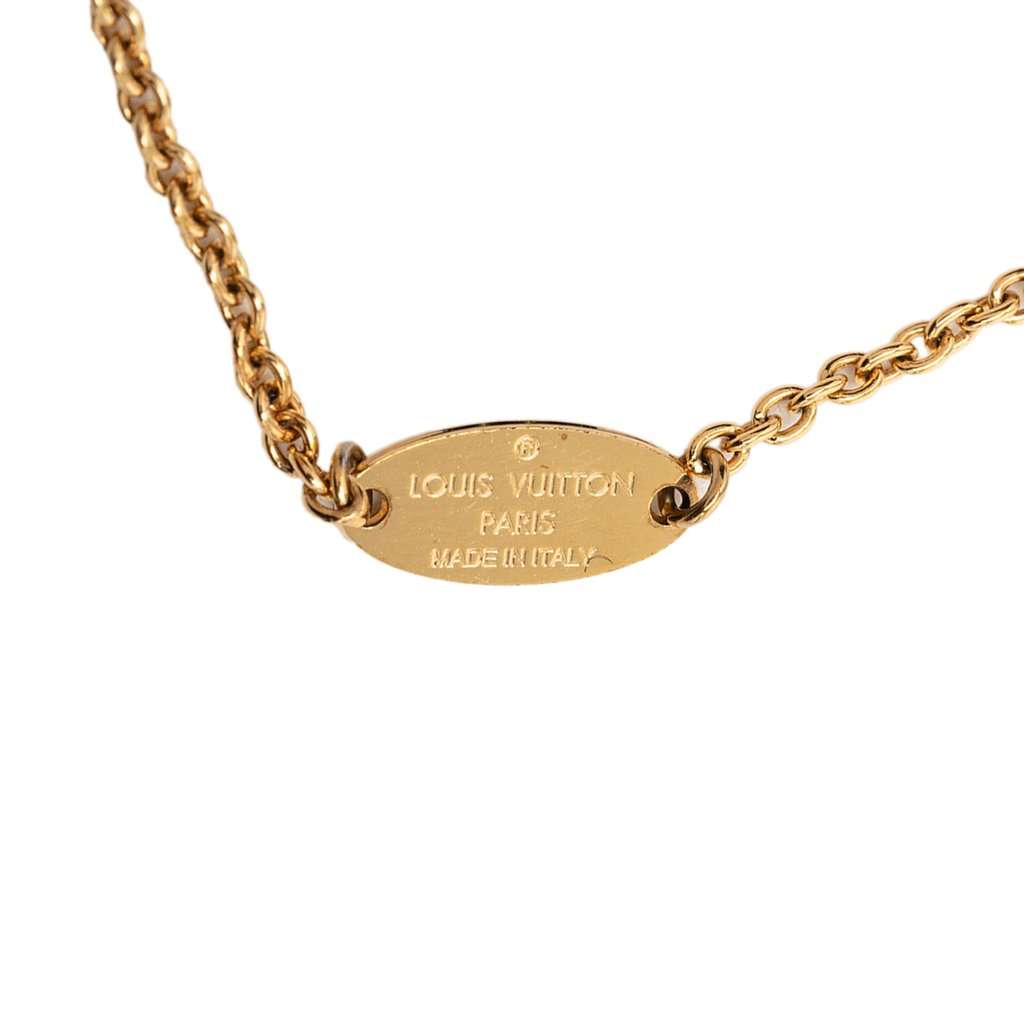 Louis Vuitton Gold Plated Essential V Bracelet Gold Metal Very good condition - Box View