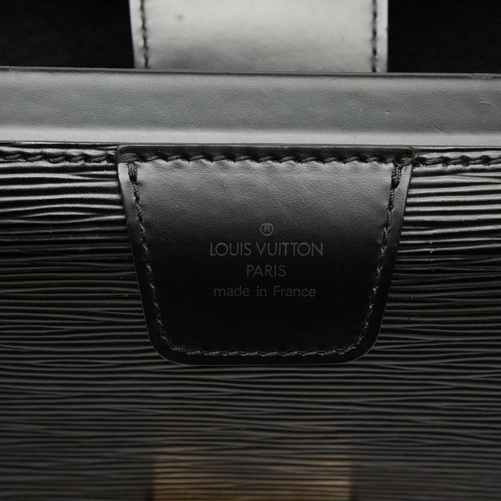 Louis Vuitton Epi Serviette Fermoir Black Leather Very good condition - Box View