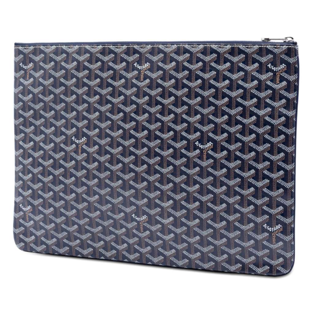 Goyard Goyardine Senat GM Blue Very good condition - Back View