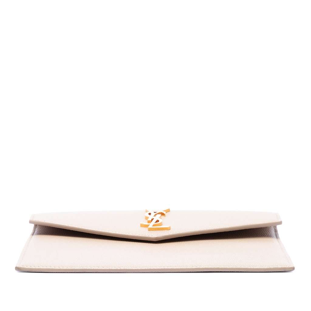 Saint Laurent Baby Grain De Poudre Uptown Pouch Beige Leather Very good condition - Inside View