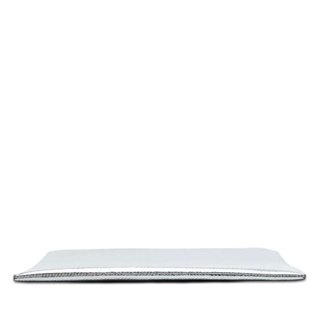 Celine Metallic Grained Calfskin Tablet Sleeve Silver Leather Very good condition - Inside View