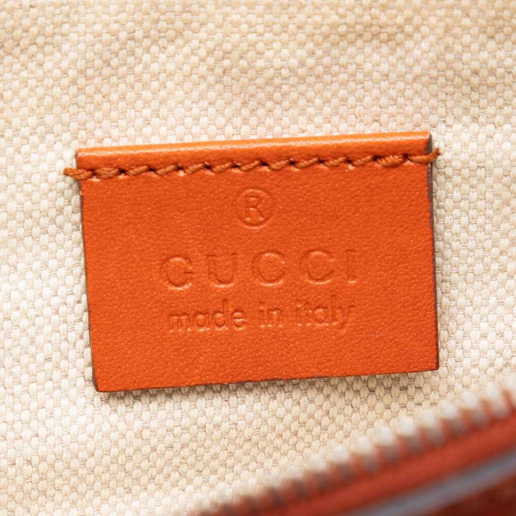 Gucci Small Diamante Canvas Craft Tote Beige Very good condition - Box View