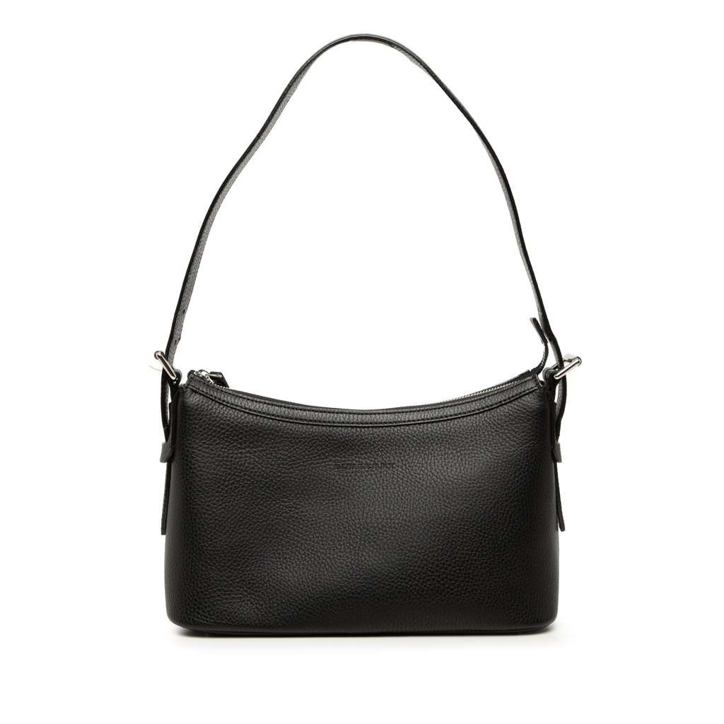 Burberry Leather Shoulder Bag Black Leather Very good - Front View