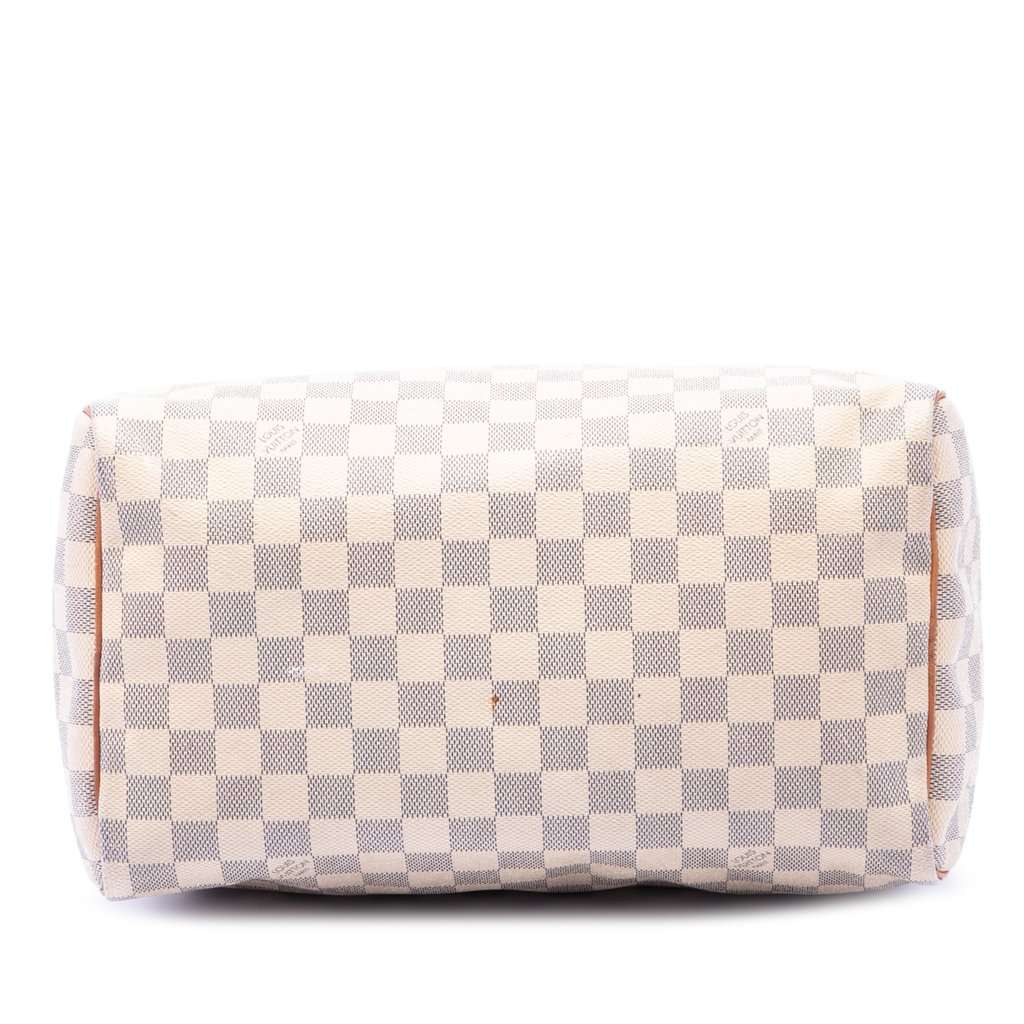 Louis Vuitton Damier Azur Speedy 30 White Very good condition - Inside View