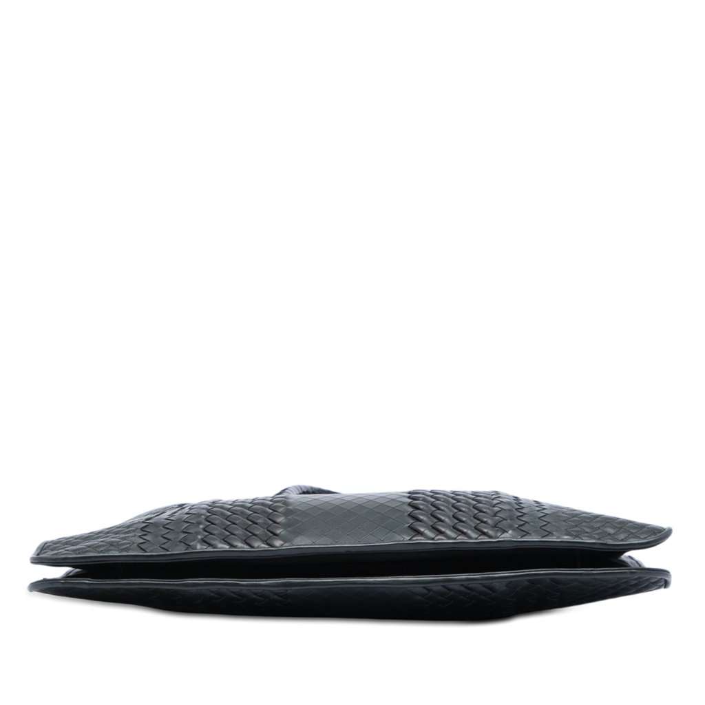 Bottega Veneta Nappa Intrecciato Club Fume Briefcase Black Leather Very good - Inside View