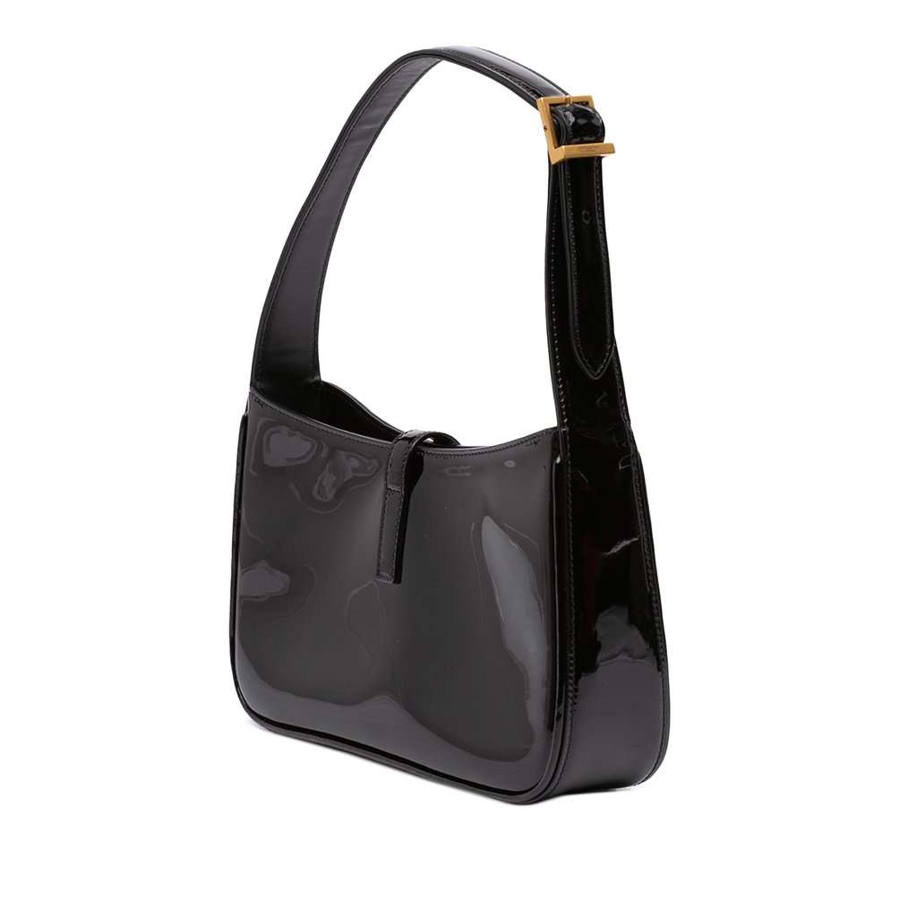 Saint Laurent Mini Patent Le 5 a 7 Black Leather Very good - Back View