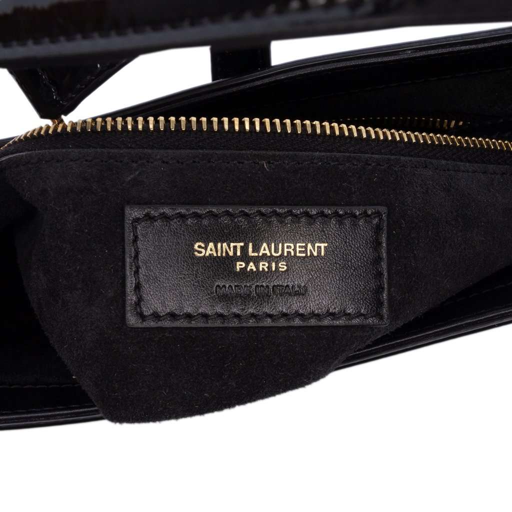 Saint Laurent Mini Patent Le 5 a 7 Black Leather Very good - Box View