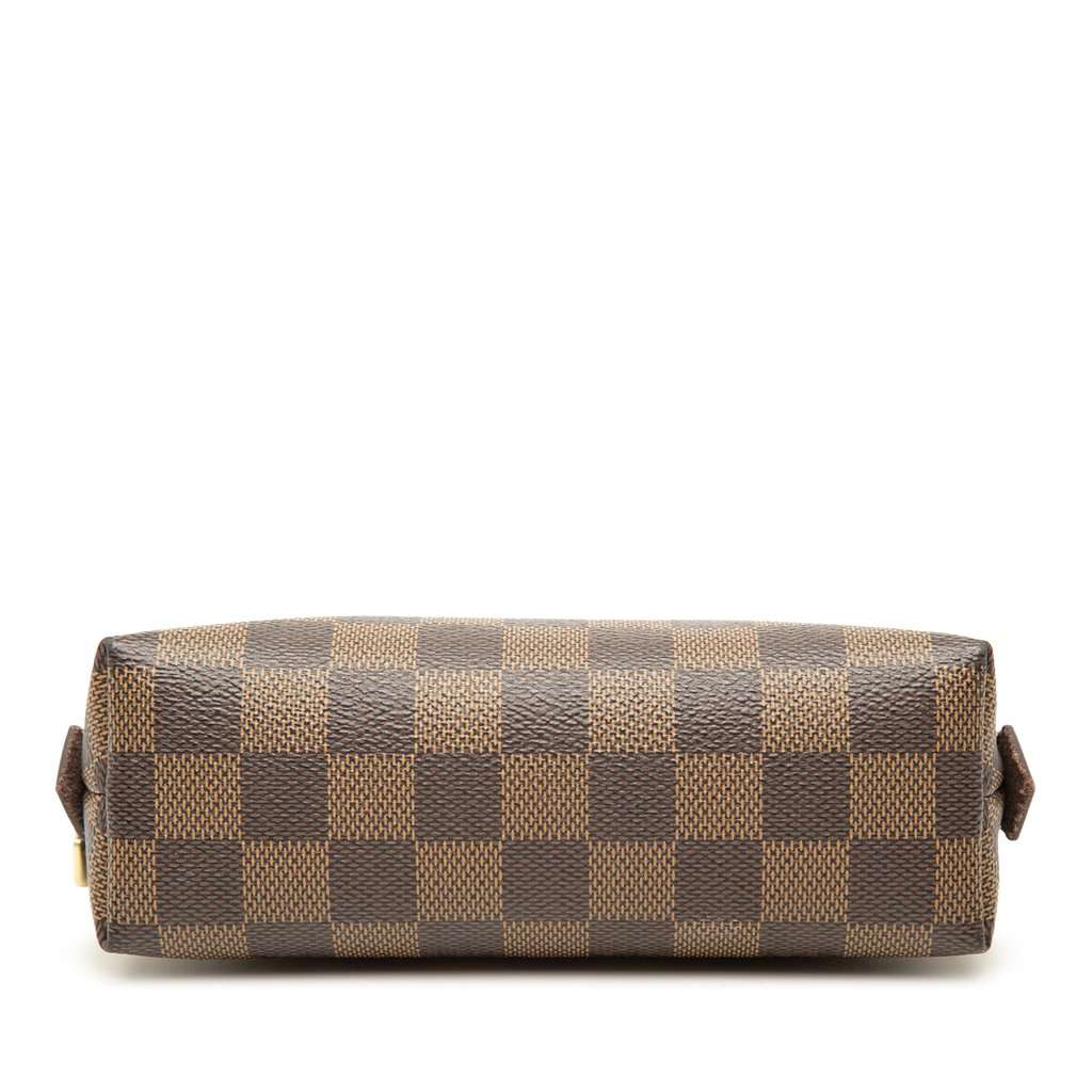 Louis Vuitton Damier Ebene Cosmetic Pouch PM Brown Very good - Inside View