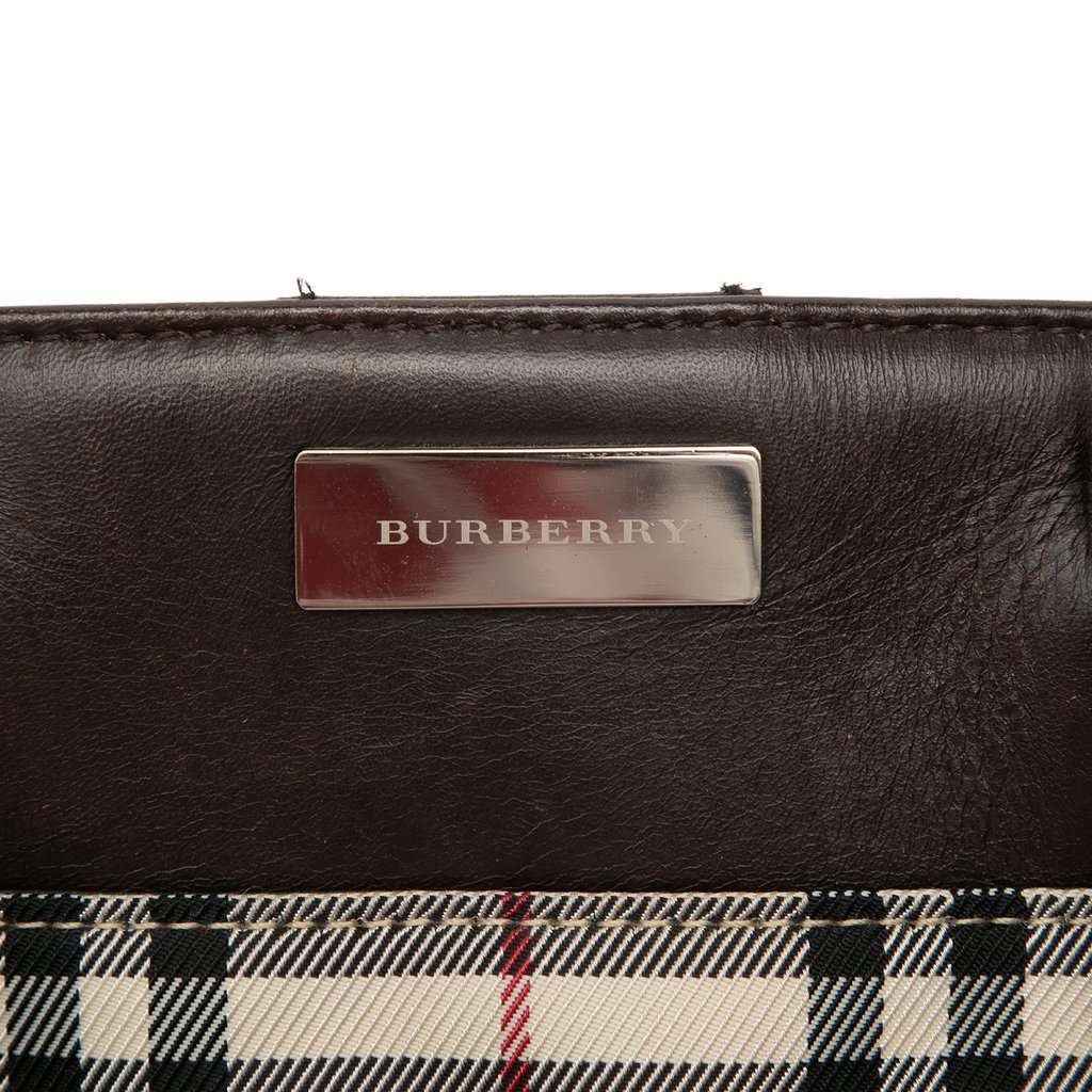 Burberry House Check Canvas Tote Beige Very good condition - Box View