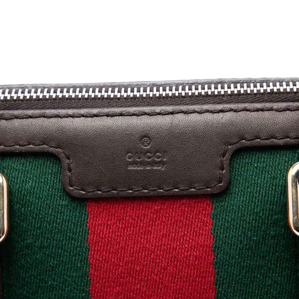 Gucci Medium GG Canvas Web Joy Boston Bag Beige Very good - Box View