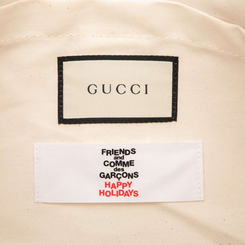 Gucci COMME des GARCONS PVC Web Shopper Tote Beige Plastic Very good condition - Box View